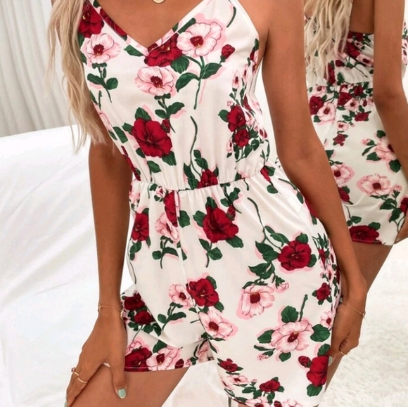 👗SHEIN, Floral Print, Romper, Large, NWOT👗 - Picture 2 of 5